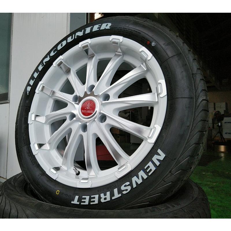 ハイエース 200系 タイヤホイール 18インチ 新品4本セット 車検対応 BD12 ＆ ALLENCOUNTER 225/50R18 107/105T
