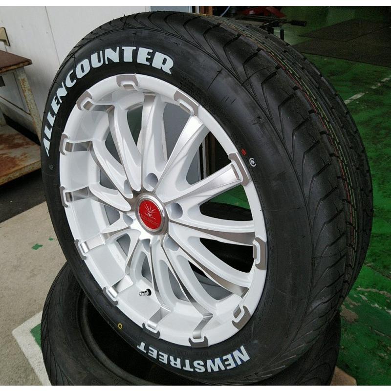 ハイエース 200系 タイヤホイール 18インチ 新品4本セット 車検対応 BD12 ＆ ALLENCOUNTER 225/50R18 107/105T