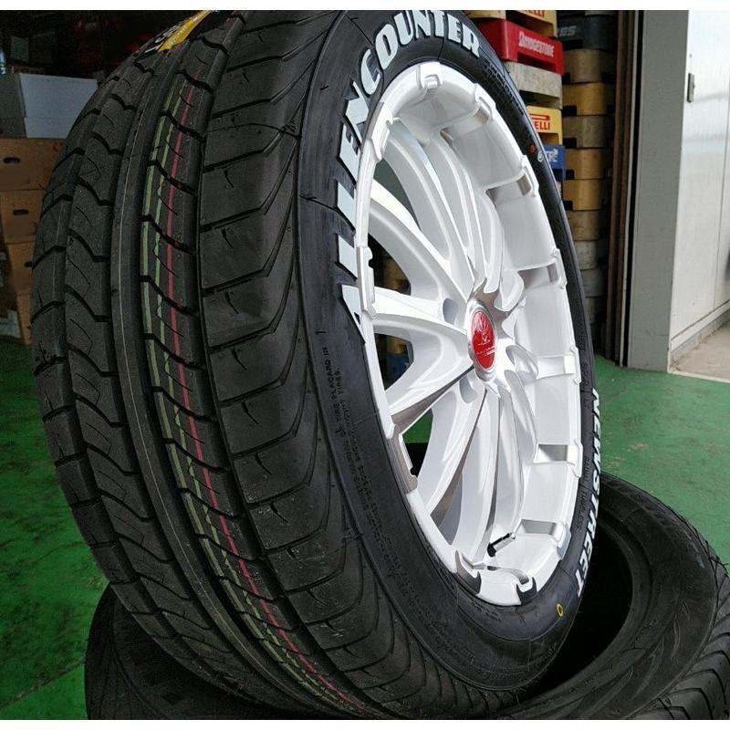 ハイエース 200系 タイヤホイール 18インチ 新品4本セット 車検対応 BD12 ＆ ALLENCOUNTER 225/50R18 107/105T