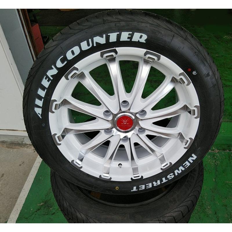 ハイエース 200系 タイヤホイール 18インチ 新品4本セット 車検対応 BD12 ＆ ALLENCOUNTER 225/50R18 107/105T