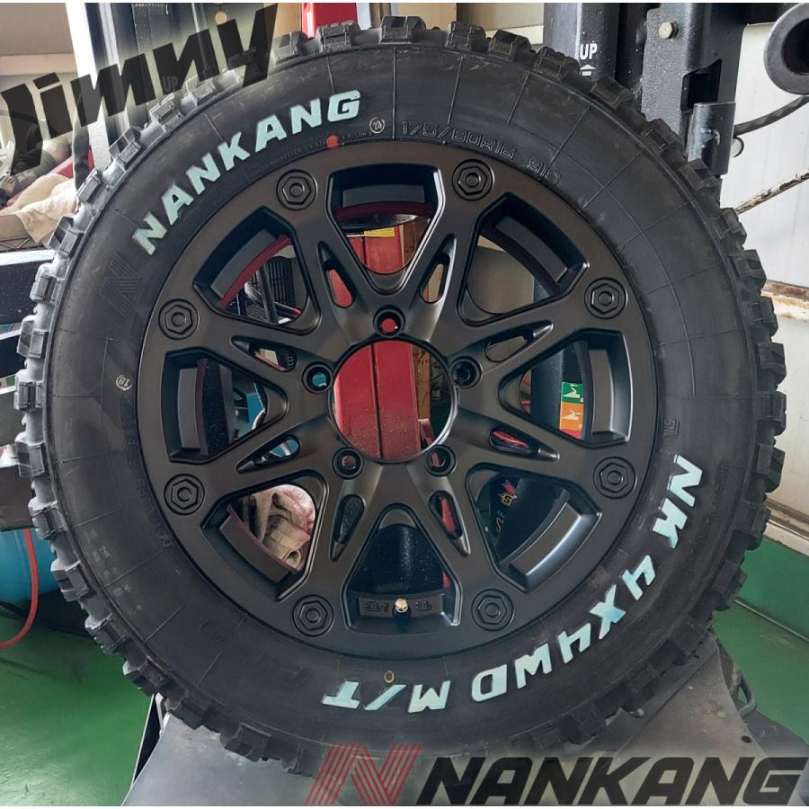 ジムニー - JB23 JB22 JB64 JA11 JA12 JA22 16in Bounty Collection BDX08 ナンカン FT9 175/80R16 白いこと雁の使い 車、バイク、自転車-タイヤ、ホイール