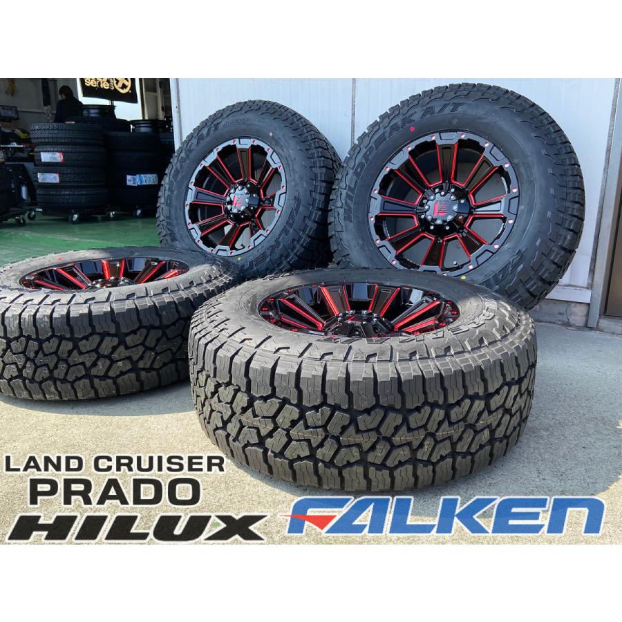 LEXXEL DeathRock offroad style ハイラックス,プラド,サーフ,FJクルーザー,H3 17インチ ファルケン WILDPEAK AT 265/70R17 285/70R17｜wat2｜04