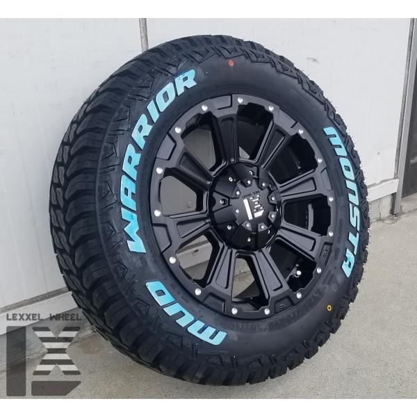 デリカD5 エクストレイル CHR クロスロード ジューク CX5 タイヤホイールセット 16インチ DeathRock デスロック MONSTA MUDWARRIOR 235/70R16の画像
