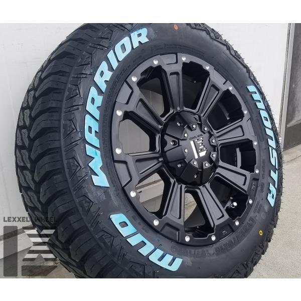 デリカD5 エクストレイル CHR クロスロード ジューク CX5 タイヤホイールセット 16インチ DeathRock デスロック MONSTA MUDWARRIOR 235/70R16の画像