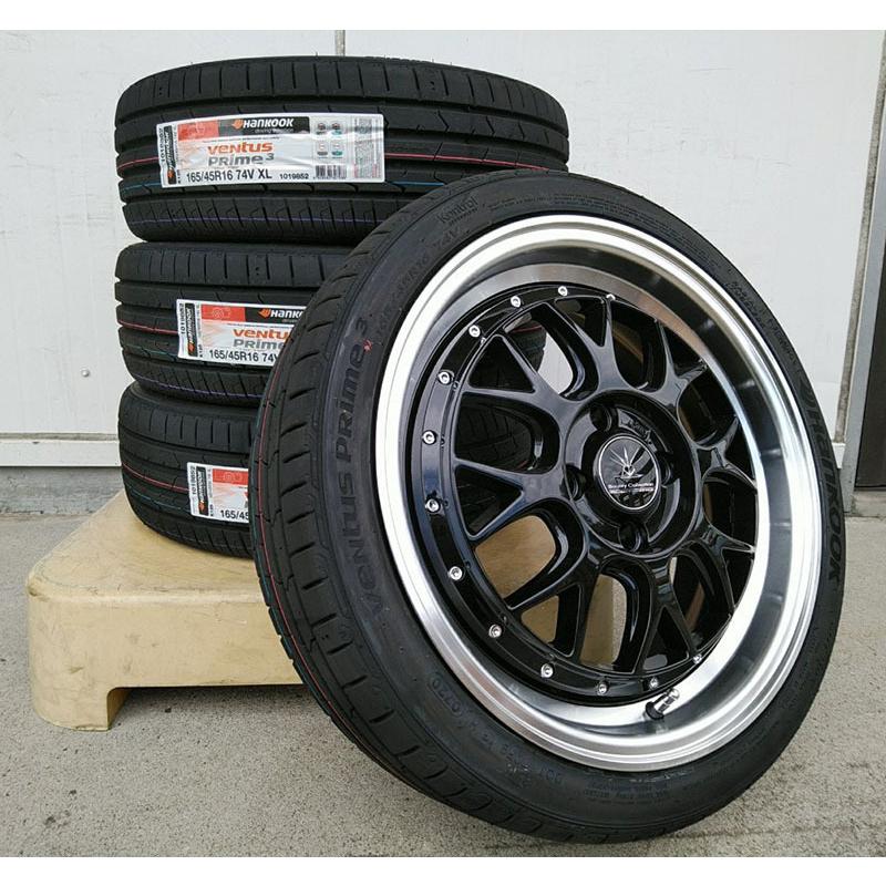 ventus ハンコック 165/40R16 165/45R16 タイヤホイール 16インチ BD00