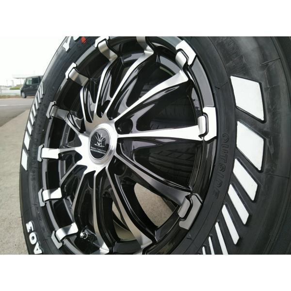 200系 ハイエース レジアスエース 16インチ タイヤホイールセット Bounty Collection BD12  ヨコハマタイヤ パラダ 215/65R16 車検対応 ホワイトレターの画像