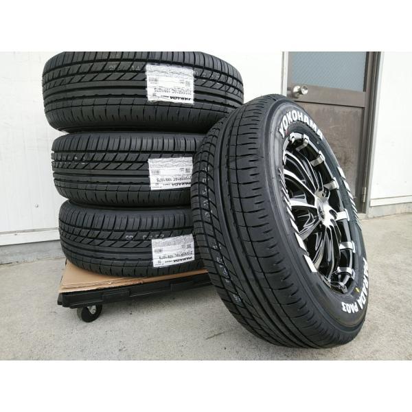 200系 ハイエース レジアスエース 16インチ タイヤホイールセット Bounty Collection BD12  ヨコハマタイヤ パラダ 215/65R16 車検対応 ホワイトレターの画像