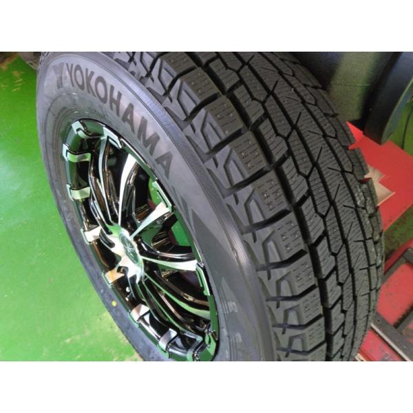 新品 スタッドレス 4本セット ハイエース200系 タイヤホイール ヨコハマ アイスガード G075 215/65R16 109/107Q 車検対応 16インチ BD12の画像