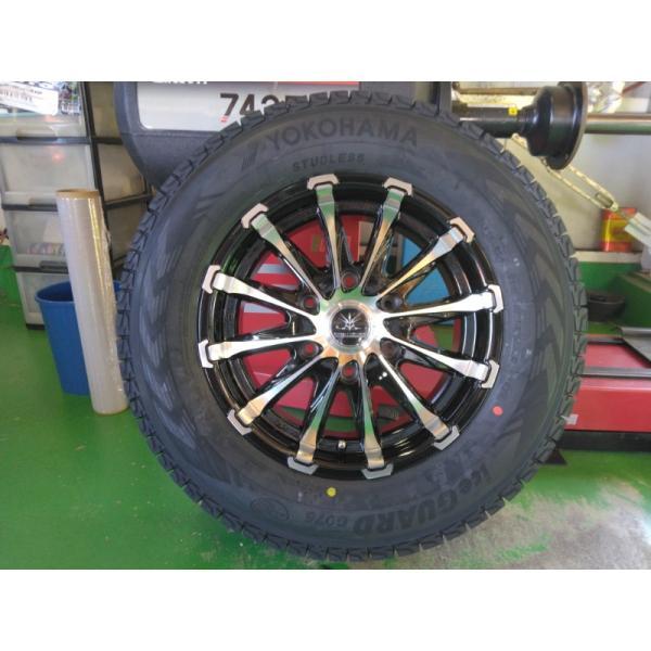 スタッドレス ハイエース 200系 16インチタイヤホイールセット 車検対応 215/65R16 ヨコハマ アイスガード G075 Bounty Collection BD12の画像