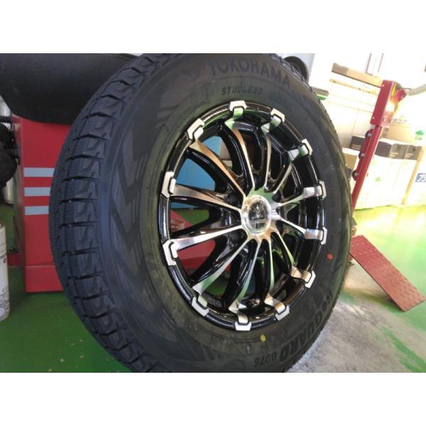 スタッドレス ハイエース 200系 16インチタイヤホイールセット 車検対応 215/65R16 ヨコハマ アイスガード G075 Bounty Collection BD12の画像