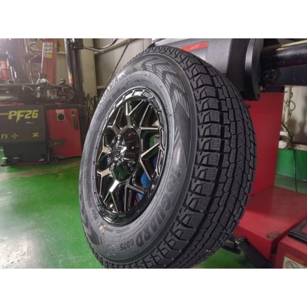 【新品4本セット】 ハイエース200系 スタッドレス ヨコハマ アイスガード SUV G075 215/65R16 車検対応 ホイールセット 16インチ LEXXEL InFerno_3