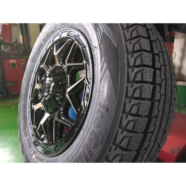 【新品4本セット】 ハイエース200系 スタッドレス ヨコハマ アイスガード SUV G075 215/65R16 車検対応 ホイールセット 16インチ LEXXEL InFerno_4