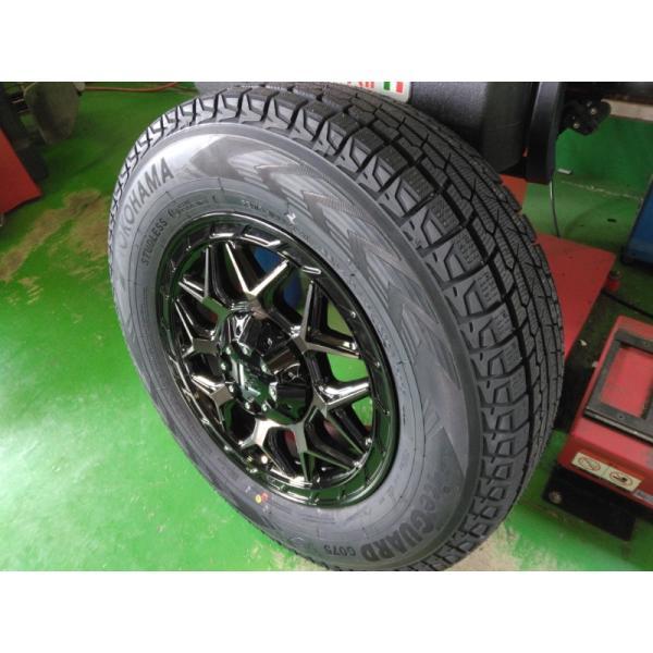 【新品4本セット】 ハイエース200系 スタッドレス ヨコハマ アイスガード SUV G075 215/65R16 車検対応 ホイールセット 16インチ LEXXEL InFerno_5