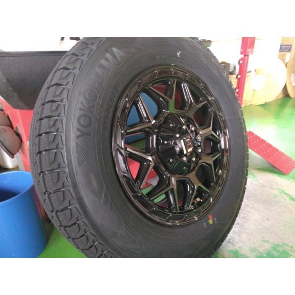 【新品4本セット】 ハイエース200系 スタッドレス ヨコハマ アイスガード SUV G075 215/65R16 車検対応 ホイールセット 16インチ LEXXEL InFerno_7