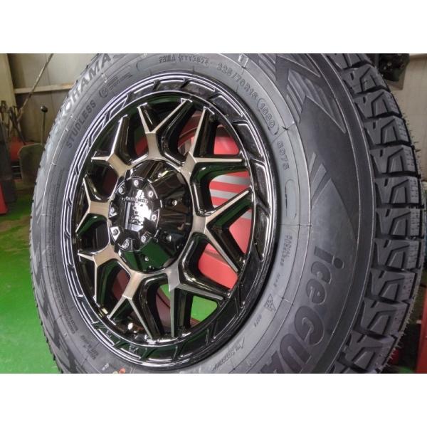 【新品】 ハイエース200系 スタッドレスタイヤ ホイール4本セット 215/65R16 109/107 ヨコハマ アイスガード SUV G075 LEXXEL InFerno 16インチ_2