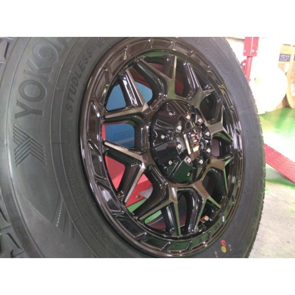 【新品】 ハイエース200系 スタッドレスタイヤ ホイール4本セット 215/65R16 109/107 ヨコハマ アイスガード SUV G075 LEXXEL InFerno 16インチ_8