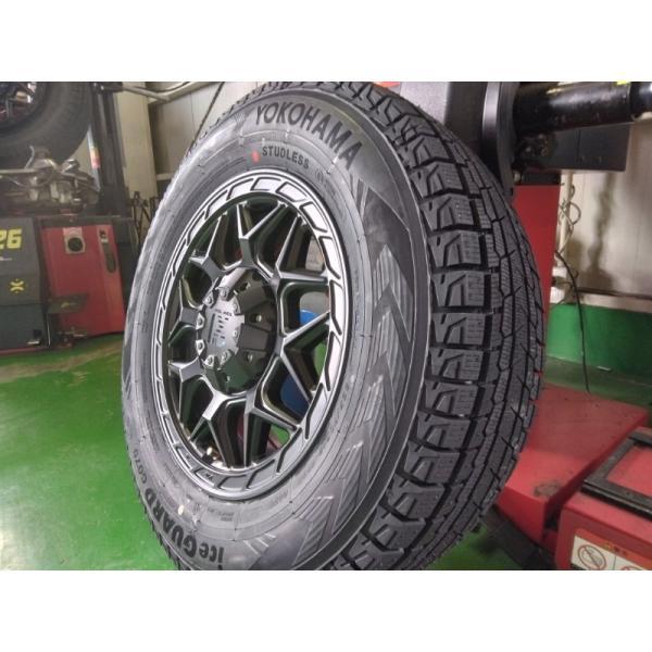 【ハイエース/200系】 新品 4本セットスタッドレス ヨコハマ アイスガード SUV G075 215/65R16 車検対応 ホイールセット 16インチ LEXXEL InFerno_3