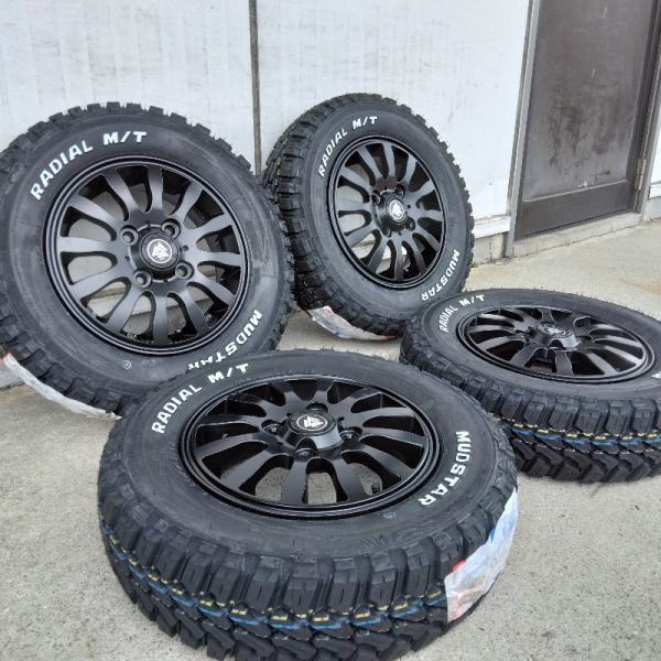 新品 軽用 軽トラック タイヤホイールセット 145/80R12 80/78N マッドスターラジアルMT ホワイトレター 12インチ MUD-Xii｜wat2｜03