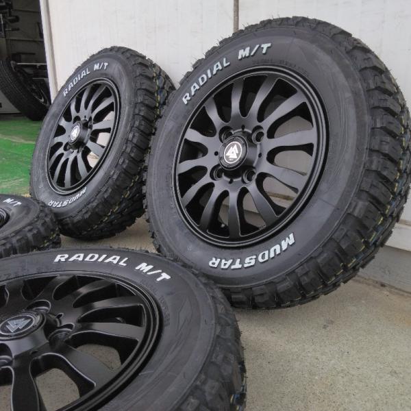 新品 軽用 軽トラック タイヤホイールセット 145/80R12 80/78N マッドスターラジアルMT ホワイトレター 12インチ MUD-Xii｜wat2｜06