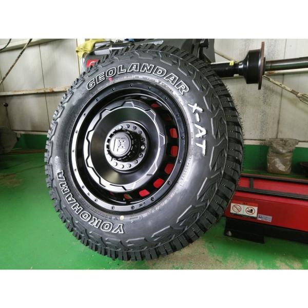 LEXXEL DeathRock 新品 夏タイヤ ホイール4本セット デリカ D5 デリカD5 RAV4 CX5 235/70R16 ヨコハマ ジオランダー X-AT ホワイトレター 16インチの画像