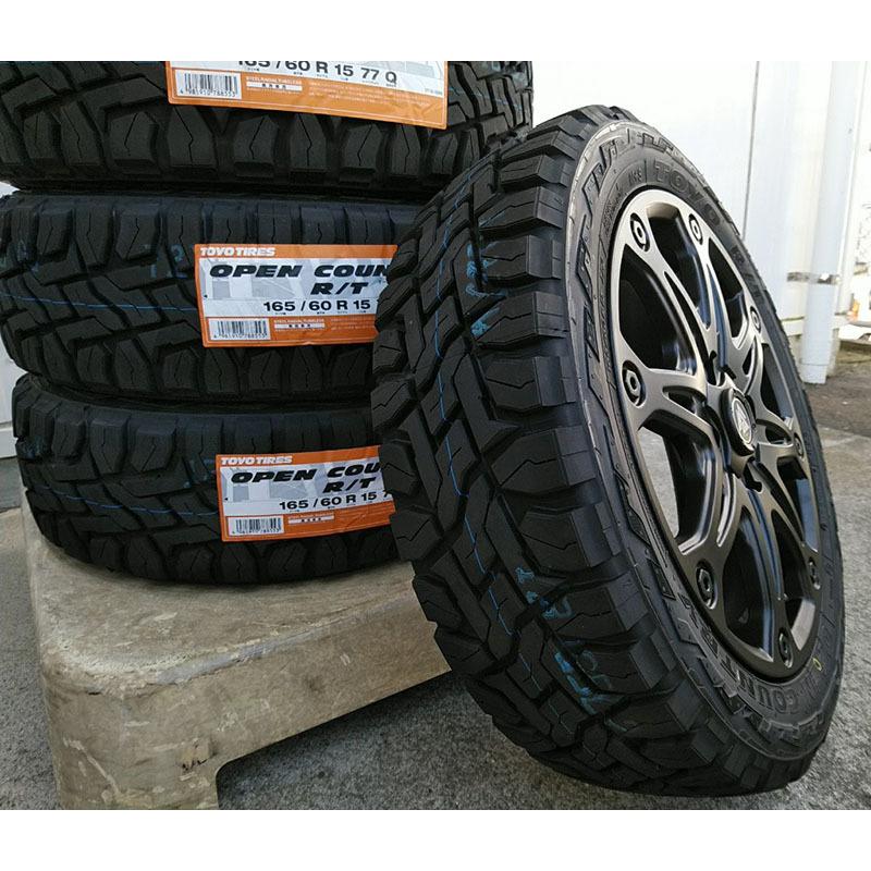 軽トラ インチUP 165/60R15 TOYO 20121年製 9分山