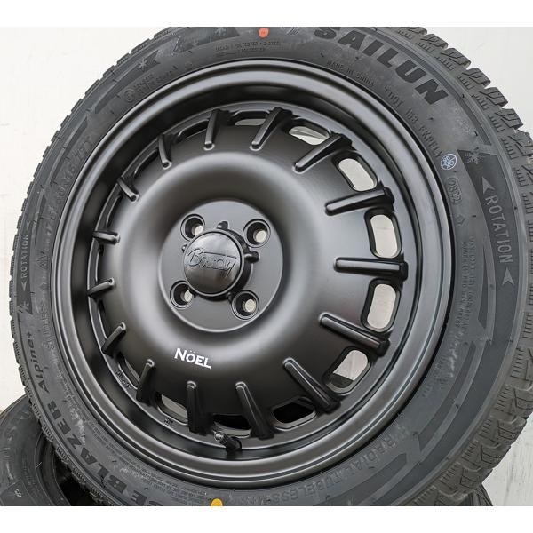 タフト デリカミニ スペーシアギア  15インチ SAILUN WSL2 165/65R15 タイヤ ホイールセット 白文字 ホワイトレター スタッドレス｜wat2｜07