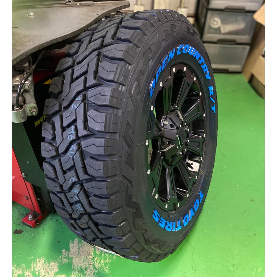 デリカD5 エクストレイル CHR ジューク CX5 RAV4 タイヤホイールセット 16インチ DeathRock デスロック TOYO OPENCOUTRY RT 235/70R16 ホワイトレター｜wat2｜06