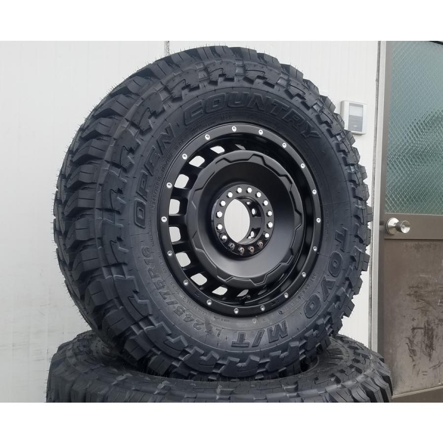 ランクル 70/60 70プラド ナロー 標準ボディー用 トーヨー オープンカントリー MT 245/75R16 タイヤホイールセット 16インチ 4本セット｜wat2｜02