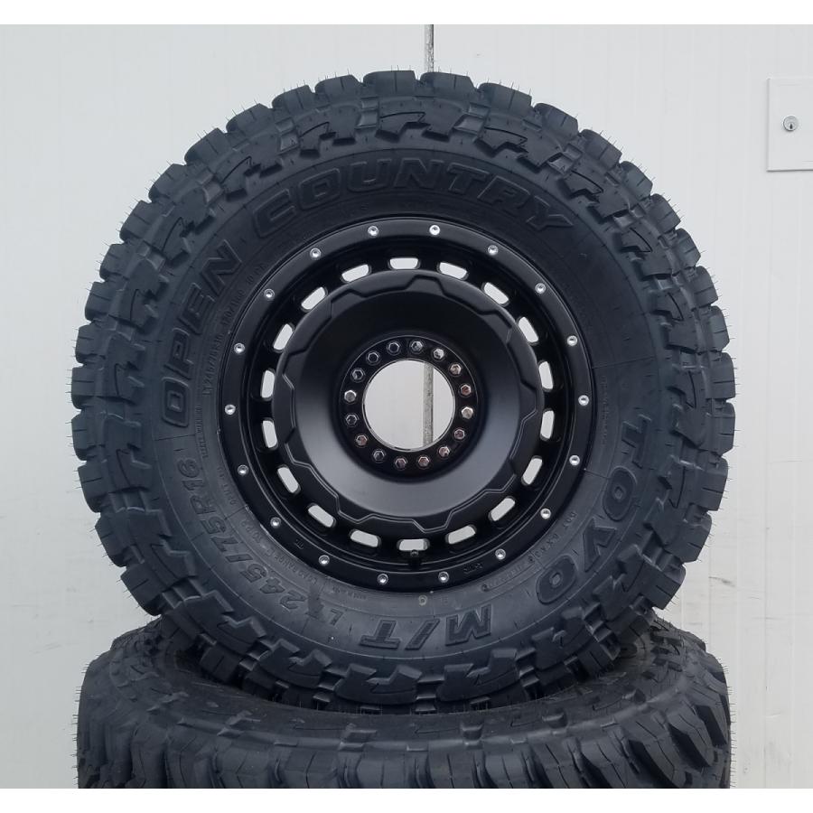 ランクル 70/60 70プラド ナロー 標準ボディー用 トーヨー オープンカントリー MT 245/75R16 タイヤホイールセット 16インチ 4本セット｜wat2｜07