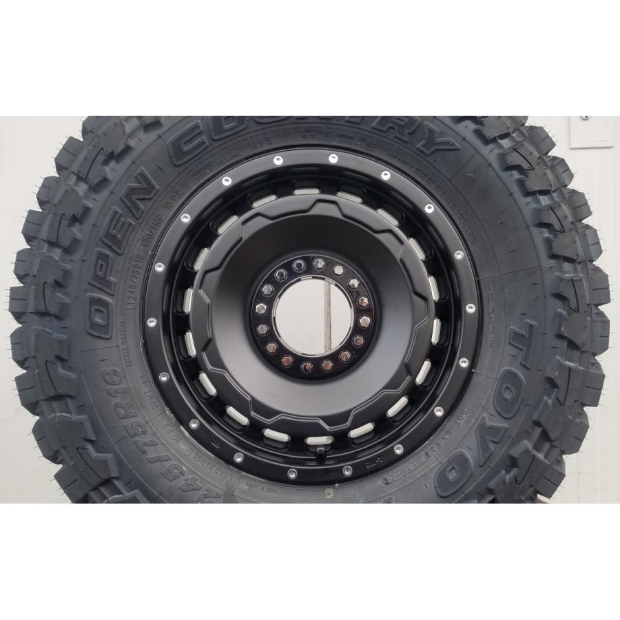 ランクル 70/60 70プラド ナロー 標準ボディー用 トーヨー オープンカントリー MT 245/75R16 タイヤホイールセット 16インチ 4本セット｜wat2｜09