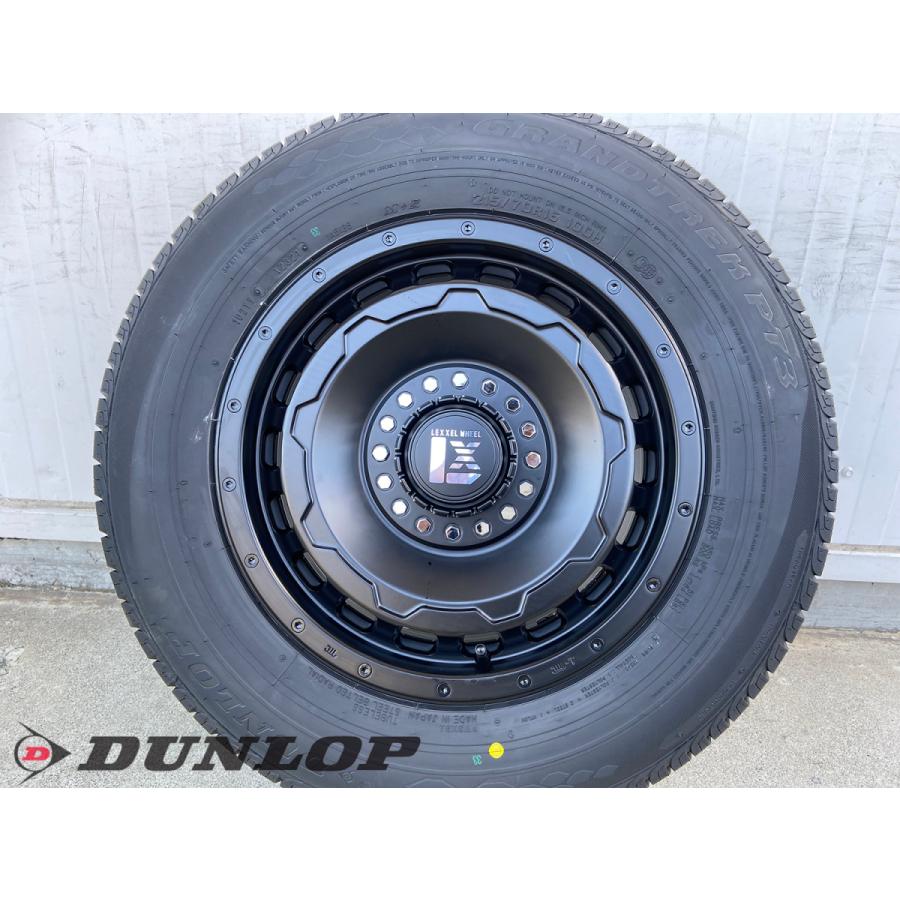 ジムニーシエラ JB74 16インチ LEXXEL SwaGGer スワッガー ダンロップ グラントレックPT3 215/70R16 225/70R16 タイヤホイールセット 16インチ サマータイヤの画像