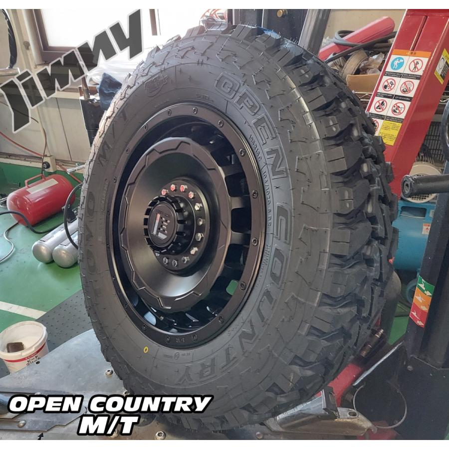 マッドタイヤ JB64 JB23 JB22 JA12 JA11 ジムニー  新品タイヤホイール4本セット トーヨー オープンカントリー MT R 195R16の画像