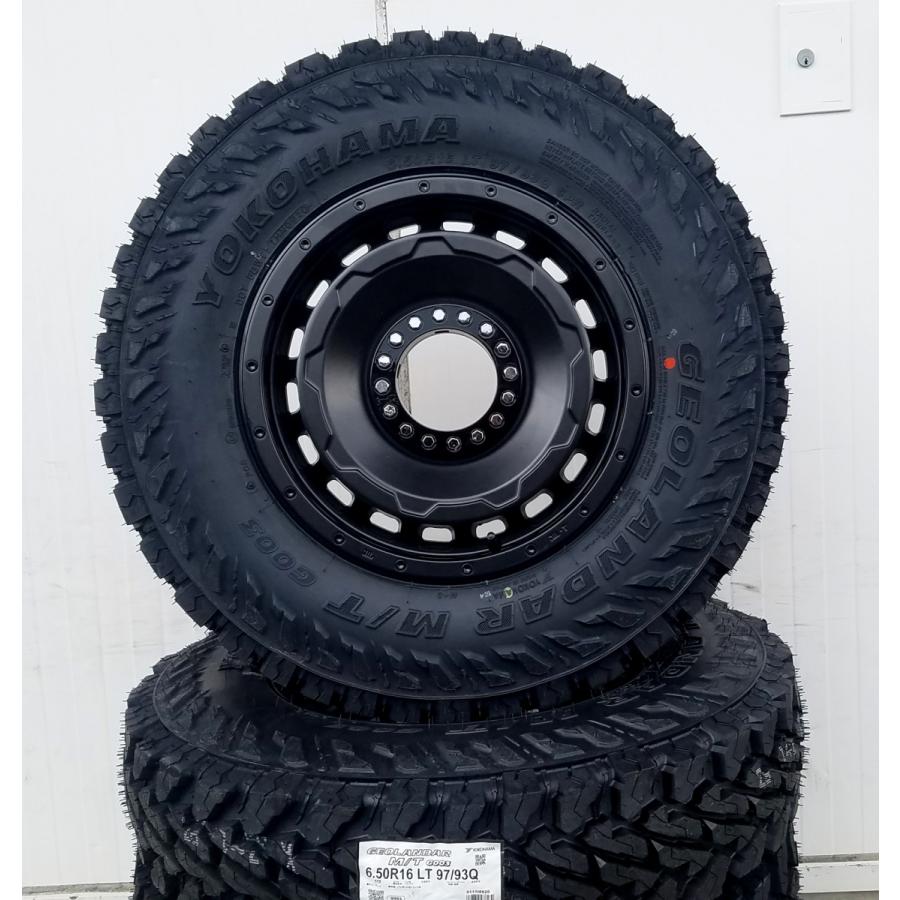 ジムニーシエラ 16インチ LEXXEL SwaGGer スワッガー ヨコハマ ジオランダー MT G003 6.50R16 4本セット タイヤホイールセット 1台分