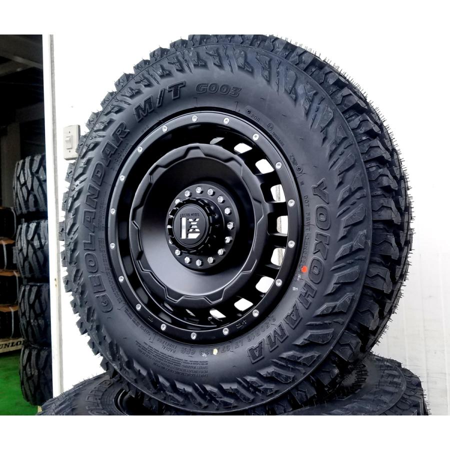 ジムニーシエラ 16インチ LEXXEL SwaGGer スワッガー ヨコハマ ジオランダー MT G003 6.50R16 4本セット タイヤホイールセット 1台分