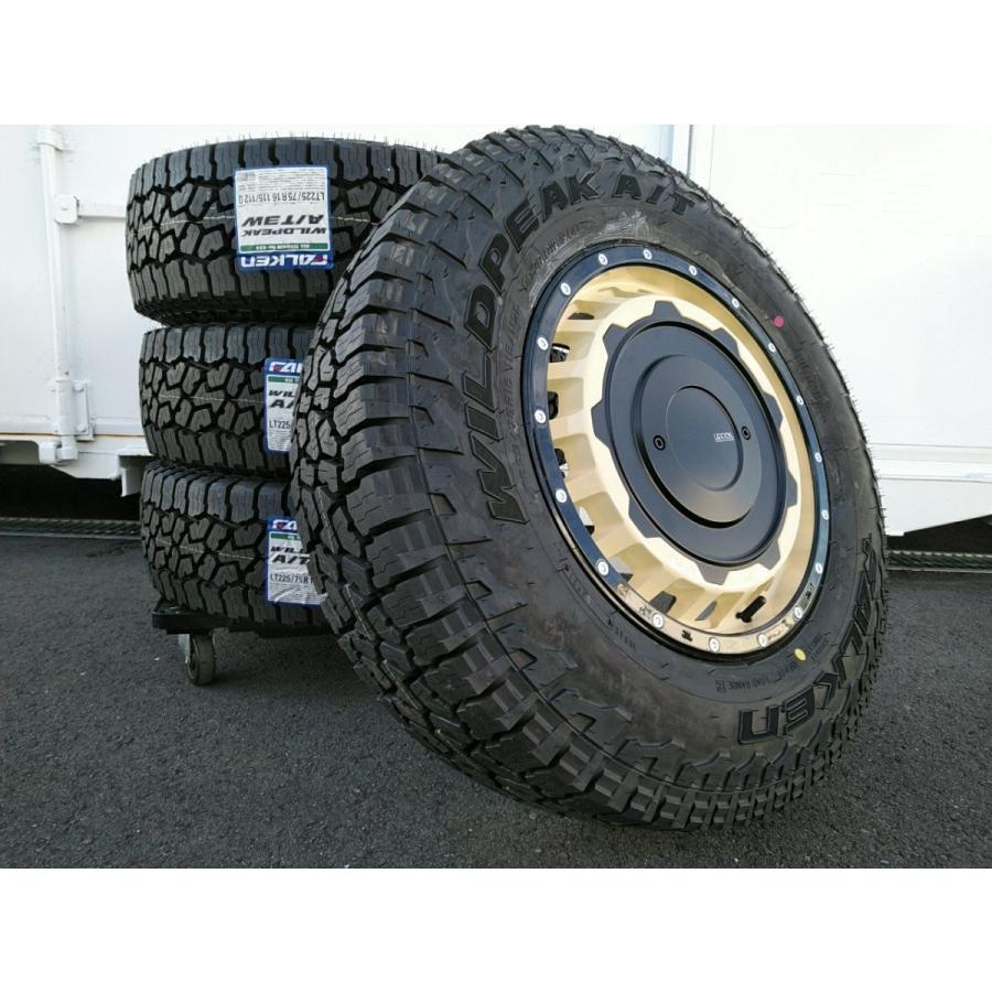 WILDPEAK ファルケン AT3W 225/75R16 235/70R16 タイヤホイールセット 
