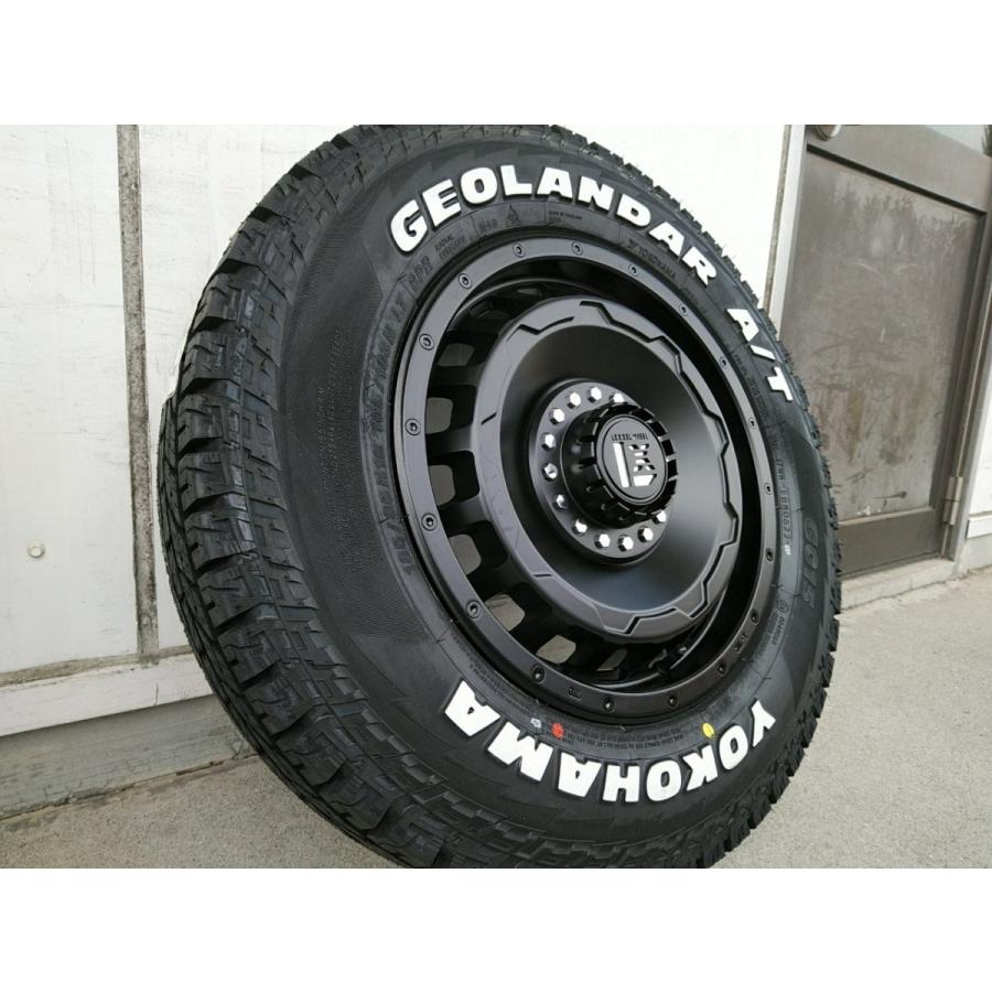 ヨコハマ ジオランダー A/T G015 185/85R16 ホワイトレター ジムニー JB64 JB23 タイヤホイール 16インチ SwaGGer 爆買の画像