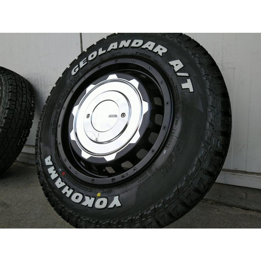 ジムニー JB64 JB23 タイヤホイール ヨコハマ ジオランダー A/T G015 185/85R16 ホワイトレター 16インチ SwaGGer