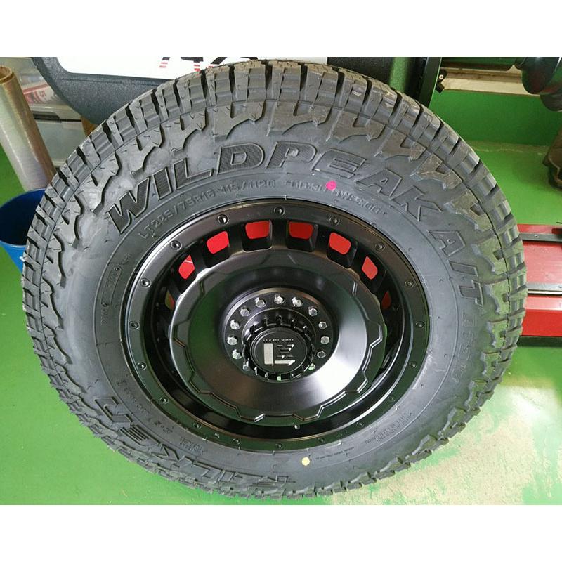 人気 ジムニー シエラ タイヤホイールセット ファルケン ワイルドピーク AT3W 225/75R16 LEXXEL SwaGGer 16インチの画像