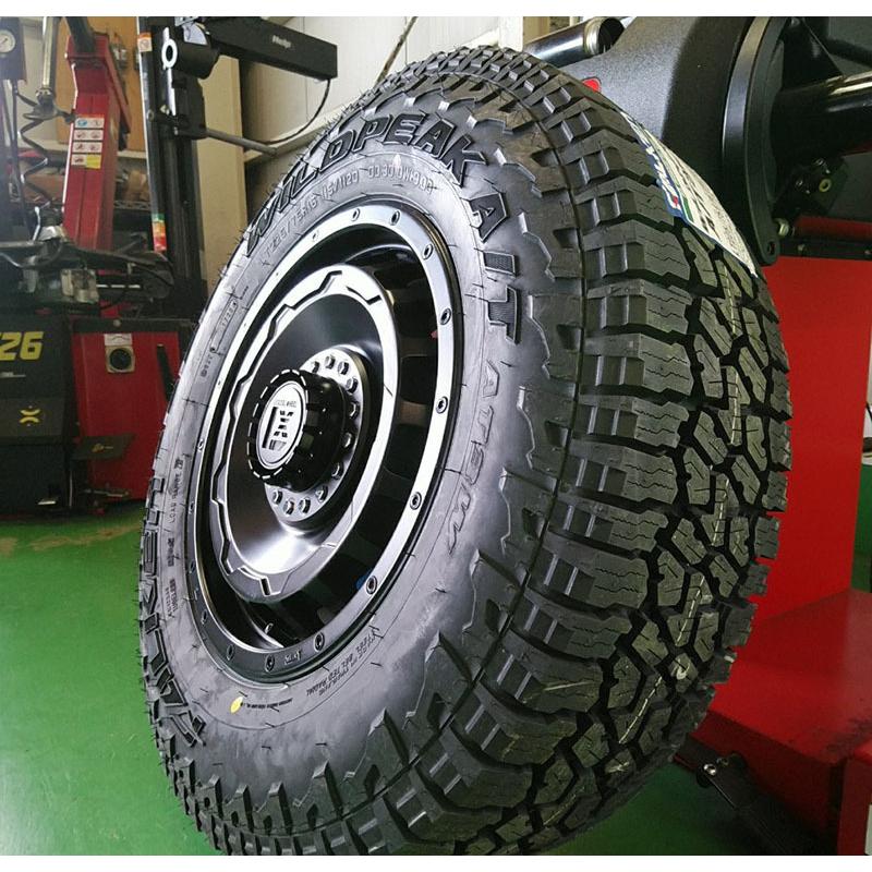 人気 ジムニー シエラ タイヤホイールセット ファルケン ワイルドピーク AT3W 225/75R16 LEXXEL SwaGGer 16インチの画像
