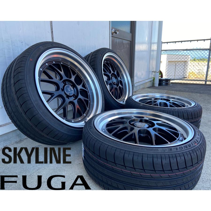 クラウン200系アルミタイヤホイールセット225/40/19、245/35/19 新品タイヤホイール4本セット！！ 特撰タイヤ クラウン 200系 19