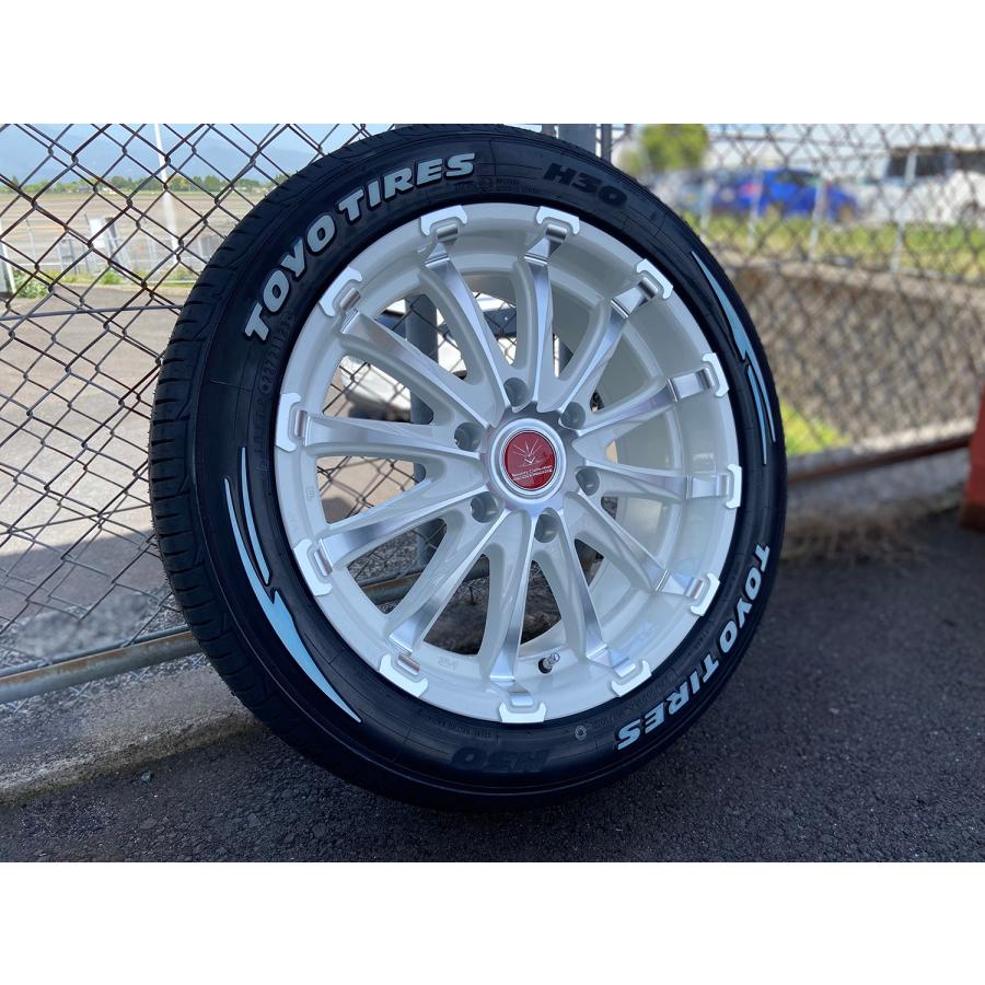 TOYO TIRES 18インチ タイヤ・ホイールセット ハイエース トーヨー H30 225/50R18 ホワイトレター 車検対応