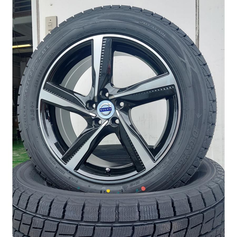 スタッドレス ボルボ XC60 XC40 V90クロスカントリー ダンロップ SJ8+ 235/55R18 18インチ 新品タイヤホイールセット １台分 4本セット｜wat｜05