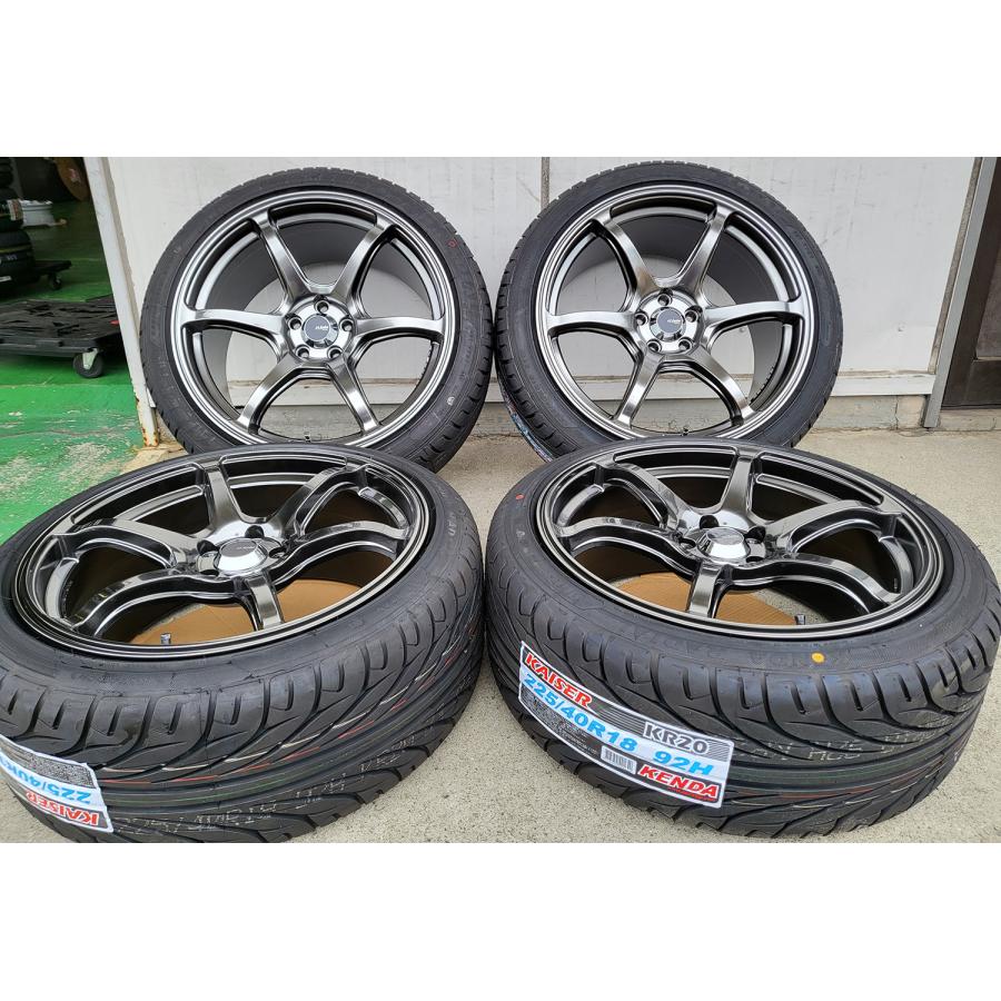 人気商品!! タイヤホイール 新品4本セット 86  Acht-6 KENDA KR20 225/40R18 235/40R18｜wat｜02