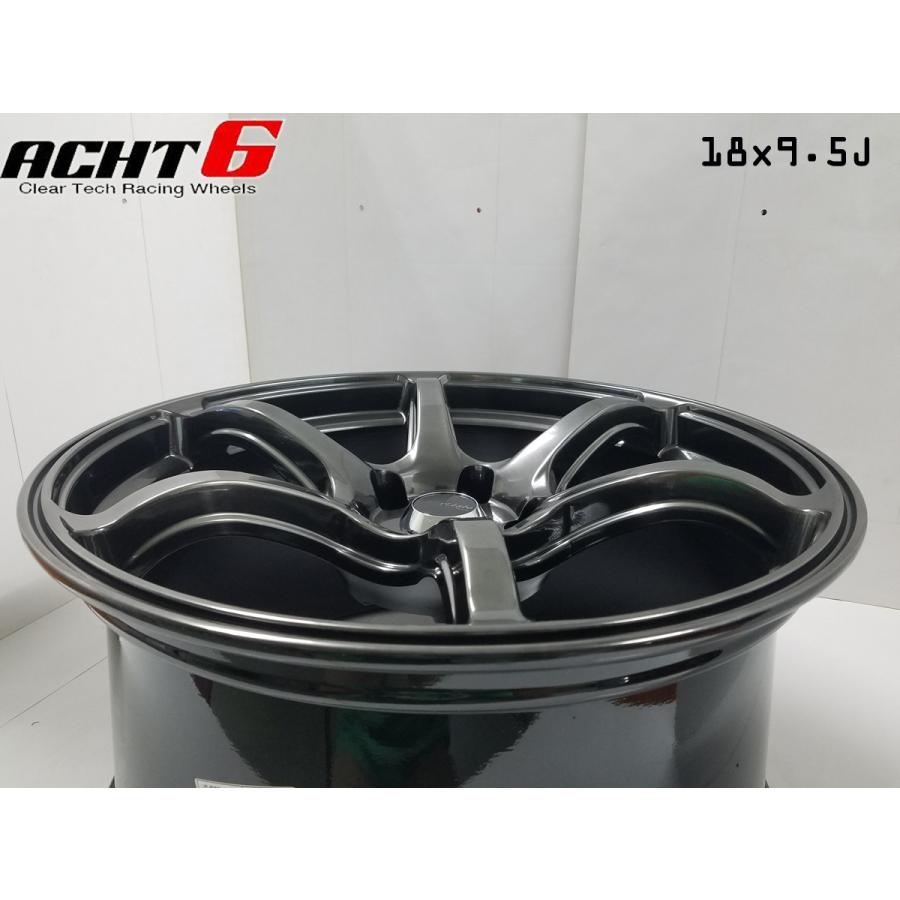 CT-labo Acht-6 18×9.5 +45 100-5H ホイールのみ1本から※複数本対応