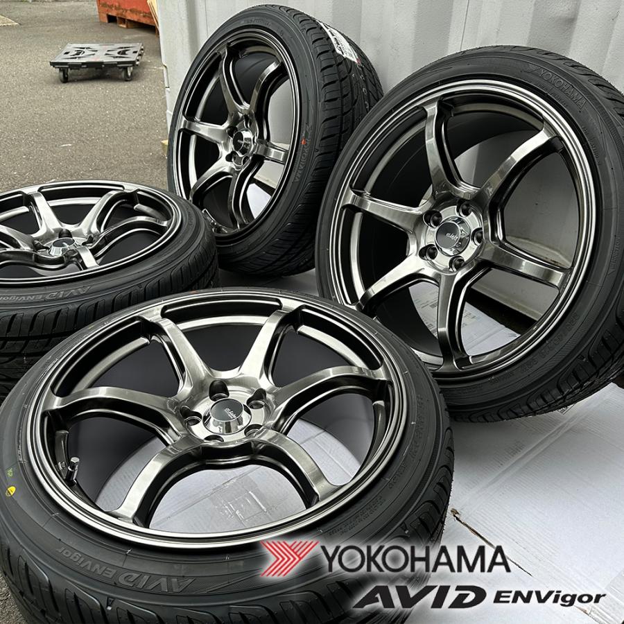 タイヤ・ホイール F228 - YOKOHAMA AVID ENVIGOR 245/40R18 ヨコハマタイヤ トヨタ 86 スバル BRZ 18インチ タイヤホイール