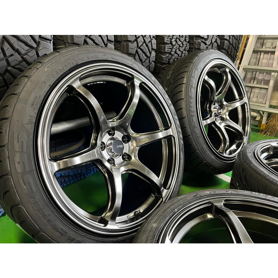 86 ZN6 BRZ ZC6 18インチ タイヤホイールセット 8.5J + 9.5J 新品4本セット Acht-6 FEDERAL フェデラル SS595 225/40R18 235/40R18 zn6 zc6 スポーツタイヤ｜wat｜02