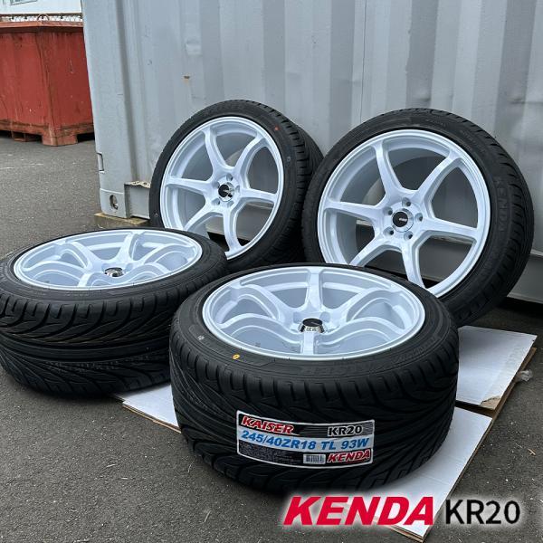 UPGARAGE SHINKA & Kenda KR20 18インチ 1/4 KAISER（KENDA） トヨタ 86 スバル BRZ 18インチ タイヤホイールセット