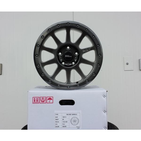 THE ROT WHEELS クロスロード,D5 マッドタイヤ 225/75R16set 爆買