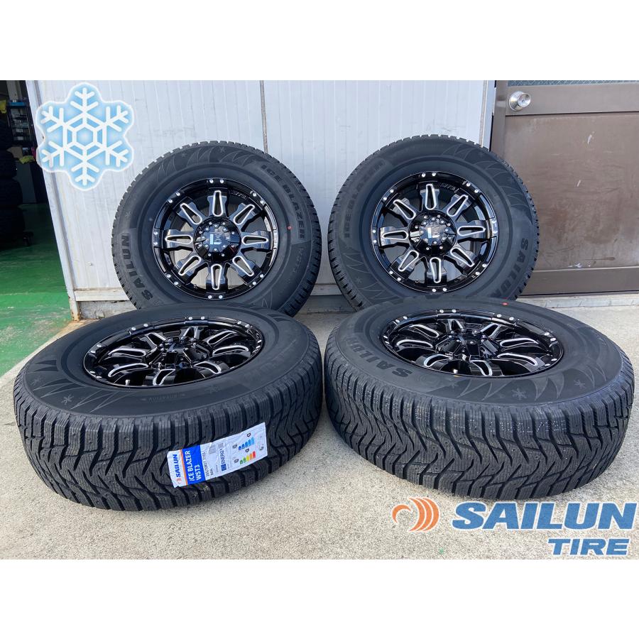 即納 スタッドレス タイヤホイールセット プラド ハイラックス サーフ パジェロ 4本セット SAILUN WST3 265/65R17 265/70R17 ノーマル車高OK｜wat｜03