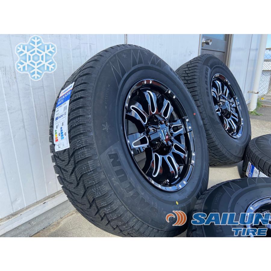 即納 スタッドレス タイヤホイールセット プラド ハイラックス サーフ パジェロ 4本セット SAILUN WST3 265/65R17 265/70R17 ノーマル車高OK｜wat｜05